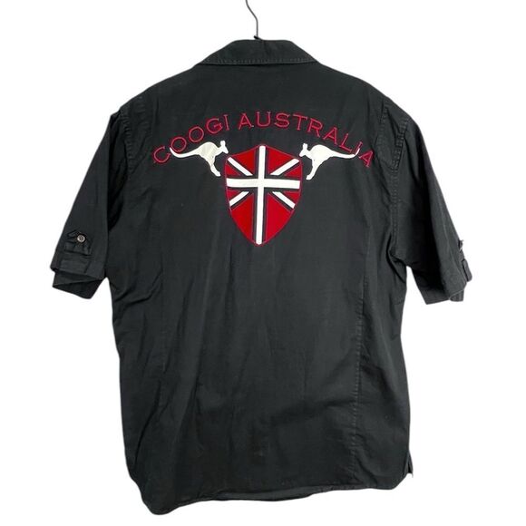 Coogi Australia Men’s Black Short Sleeve Button-Up Shirt XL Embroidered - Picture 4 of 8